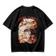Olive Green T-Shirt With Cute Bagel Tigers Graphic Print