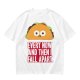 Olive T-Shirt With Sad Taco Graphic And 'Every Now And Then I Fall Apart' Text