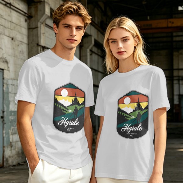 Hyrule Landscape Graphic Tee For Fans Of The Legend Of Zelda