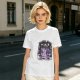 Olive t-shirt with cute book dragon reading design