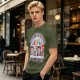 Meh and Meh novelty graphic t-shirt with indifference themed print