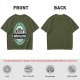 Olive t-shirt with 'Brewvolution' beer evolution graphic design