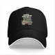 Black baseball cap with Kap'n Krunch graphic print