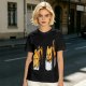 Olive T-shirt with cute sushi cat graphic print