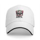 Black baseball cap with DFC viking mascot graphic