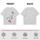 Olive T-Shirt With Melting Red White Blue Popsicle Print