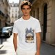 Olive T-shirt with Totoro ramen bowl graphic print