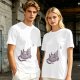 Olive Green T-Shirt With Upside Down Rat Graphic Print