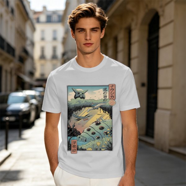 Studio Ghibli Nausicaa of the Valley of the Wind Ukiyo-e Art T-Shirt