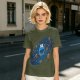 Olive T-Shirt With Cookie Monster Space Galaxy Cookie Print
