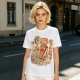 Giant Hot Dog Monster Destroying City Graphic T-Shirt