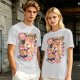 Olive t-shirt with Sunday's Vibes Shiba Inu relaxing graphic
