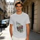 Olive T-Shirt With Party Skull Wearing Pink Shutter Shades