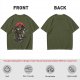 Olive T-Shirt With Dark Fantasy Villain Character Art Print