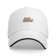 Black Baseball Cap With Cute Tabby Cat Grooming Print