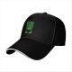 Black baseball cap with green 'What sorcery is this' cauldron graphic