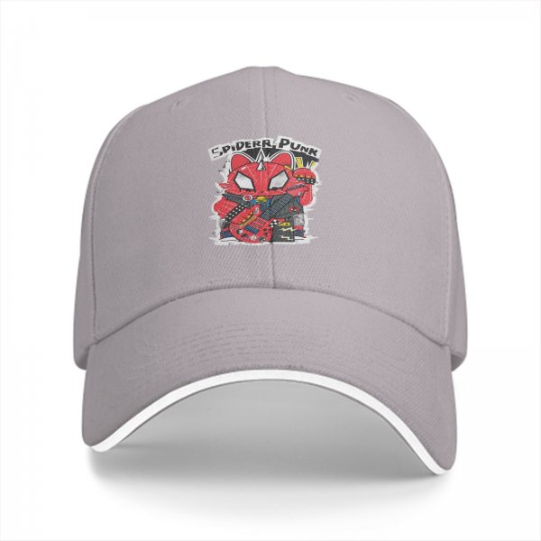 Black baseball cap with Spider-Punk cat graphic design