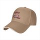 Black baseball cap with Christmas cat 'All I need for Christmas is food' print