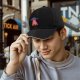 Black baseball cap with UFO abduction 'Single Taken' graphic