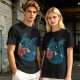 Olive T-Shirt With Cute Baby Dragon Reading Book Print