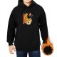 Black Hoodie With Japanese Ramen Bowl Graphic Design