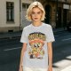 Olive t-shirt with 'I Believe In Cheesus Crust' pizza graphic