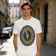 Olive T-Shirt With Thirteen Hour Clock Design
