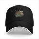 Black baseball cap with alligator Loki giving a thumbs up