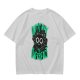 Oversized Olive T-Shirt With 'On My Way To Overreact' Cat Graphic