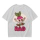 Olive T-Shirt With Rad Skating Radish Cartoon Graphic