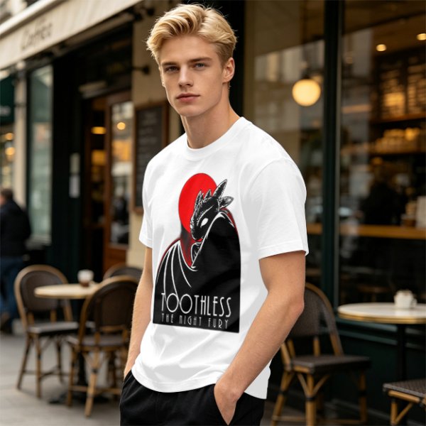 Toothless The Night Fury Dragon Graphic T-Shirt