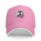 Black baseball cap with Spirited Away Haku and Chihiro anime floral print