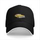 Black Baseball Cap With Vintage Yellow Taxi Print