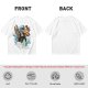 Olive T-Shirt With Elemental Bender Artwork Print