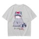 Olive T-shirt with Cute Raccoon Wearing Red Bow Graphic