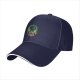 Black baseball cap with Attack on Titan anime graphic print