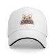 Black baseball cap with corgi dog and 'I'll Be Watching You' snack quote