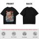 Olive T-Shirt With Great Wave Inspired Monster Ramen Bowl Art