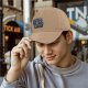 Black baseball cap with starry night ramen bowl graphic
