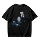 Olive T-Shirt With Rock Paper Scissors Cartoon Characters