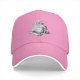 Black Baseball Cap With Skateboarding Raccoon Trash Panda Graphic