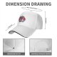 Black baseball cap with soccer panda and bear 'Goal Getters' graphic
