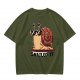 Olive T-Shirt With Cool Snail Wearing Sunglasses 'Snailed It' Print