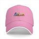 Black Baseball Cap With Winnie The Pooh And Friends Tea Party Print