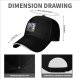 Black baseball cap with raccoon chef graphic and RACCACOOKIE text