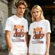 Olive T-Shirt with Cute Red Panda and I Just Don't Care Print