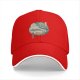 Black Baseball Cap with Traditional Landscape Art Print