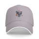 Black baseball cap with Dungeons & Cats fantasy cat characters print