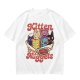 Olive graphic t-shirt with kitten nuggets print