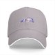 Black baseball cap with a sleeping cute cat graphic